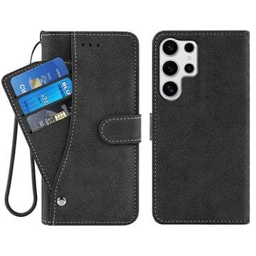 Samsung Galaxy S26 Ultra Elegant retro plånboksfodral med... Svart