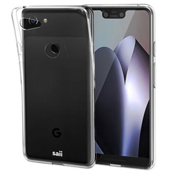 Saii Premium Greppvänligt Google Pixel 3 XL TPU-skal -... Genomskinlig