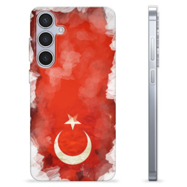 Samsung Galaxy S24+ TPU-skal - Turkisk Flagga Animerad