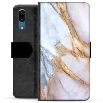 Huawei P20 Premium Plånboksfodral - Elegant Marmor Animerad