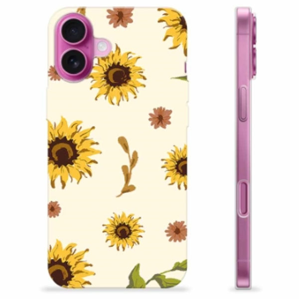 iPhone 16 Plus TPU-Skal - Solrosor Animerad