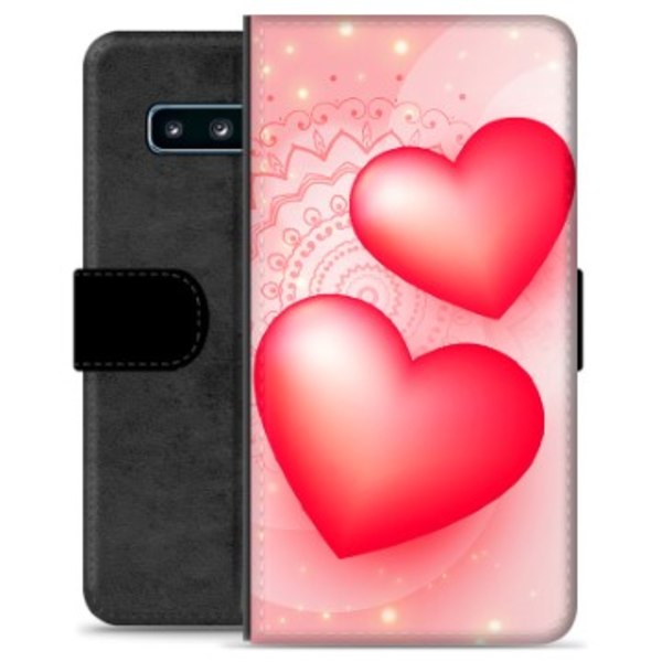Samsung Galaxy S10+ Premium Plånboksfodral - Kärlek Animerad