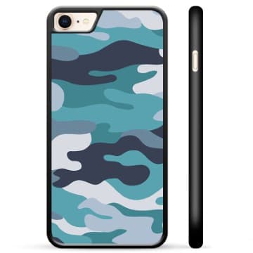 iPhone 7/8/SE (2020)/SE (2022) Skyddsskal - Blå Kamouflage kamouflage