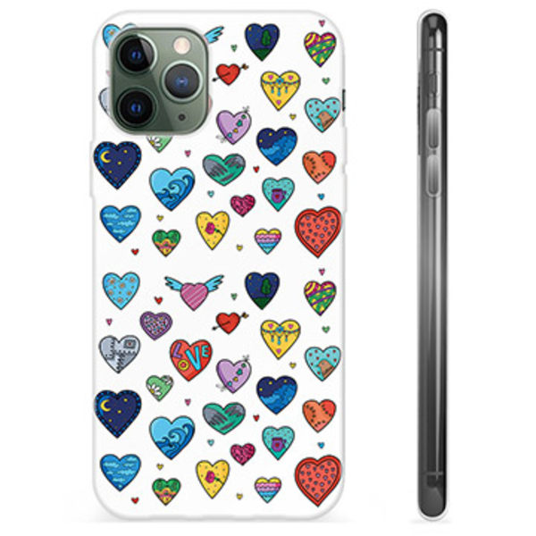 iPhone 11 Pro TPU-Skal - Hjärter Animerad