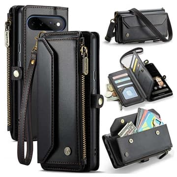 Google Pixel 11 Pro XL CaseMe C36 RFID-skyddande plå... Svart