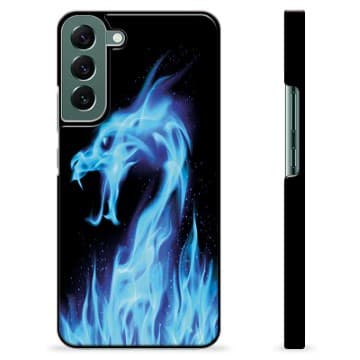 Samsung Galaxy S22+ 5G Skyddsskal - Blå Elddrake Animerad