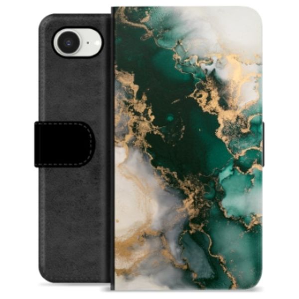 iPhone 16e Premium Plånboksfodral - Jade Marmor Animerad