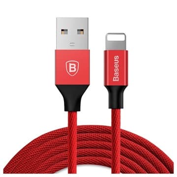 Baseus Yiven USB 2.0 / Lightning Kabel - 1.8m - Röd Röd
