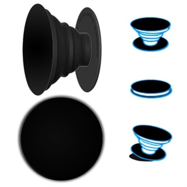 PopSockets Universellt Expanderande Stativ & Handtag - Svart Svart