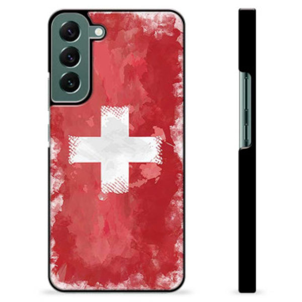 Samsung Galaxy S22+ 5G Skyddsskal - Schweizisk Flagga Animerad
