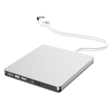 Superslimmad extern CD/DVD-RW-enhet för MacBook och Windows...