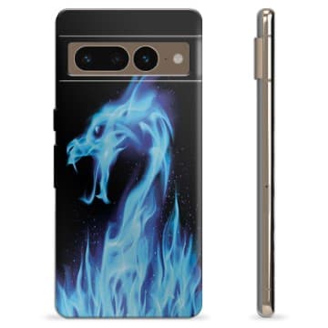 Google Pixel 7 Pro TPU-Skal - Blå Elddrake Animerad