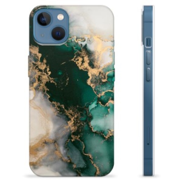 iPhone 13 TPU-Skal - Jade Marmor Färgrik