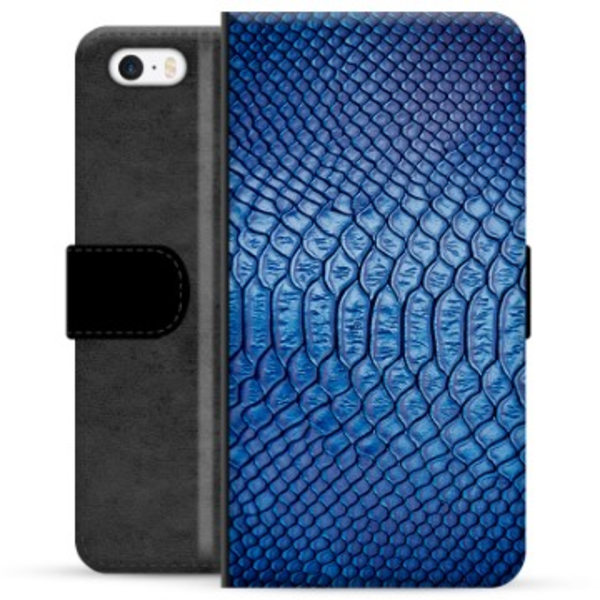 iPhone 5/5S/SE Premium Plånboksfodral - Läder Animerad