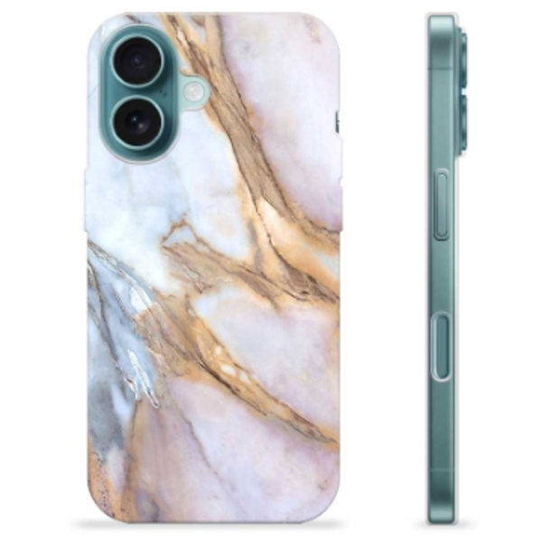iPhone 16 TPU-Skal - Elegant Marmor Animerad