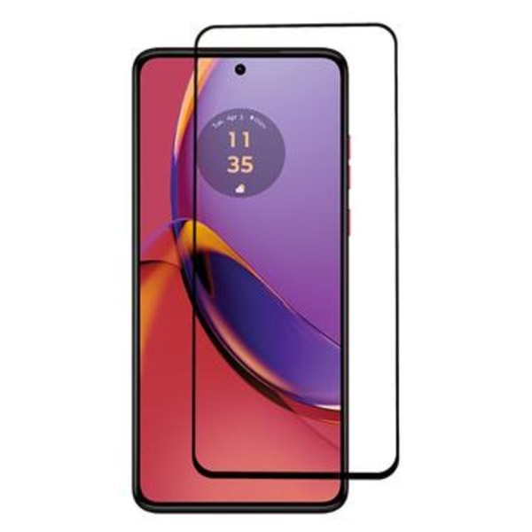 Motorola Moto G84 Heltäckande Härdat Glas Skärmskydd -... Svart