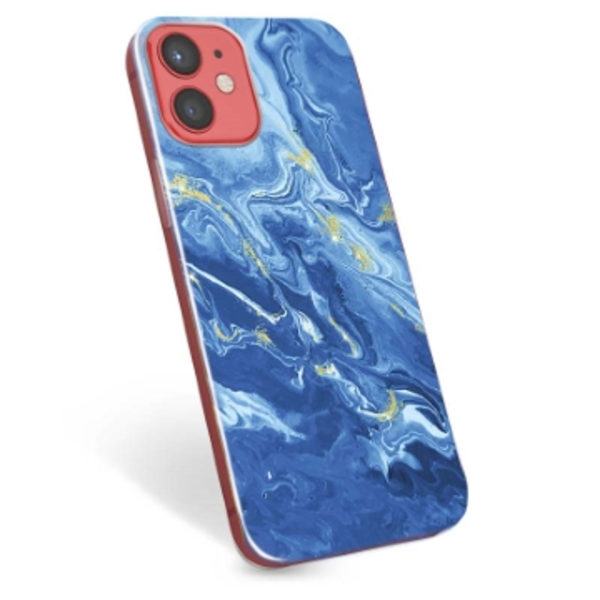 iPhone 12 mini TPU-Skal - Färgrik Marmor Färgrik