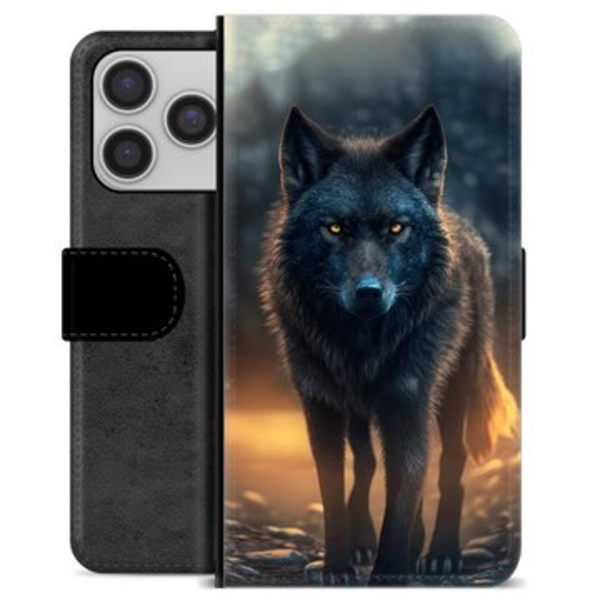 iPhone 17 Pro Premium Plånboksfodral - Varg Animerad