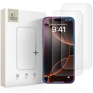 iPhone 16 Pro Max/17 Pro Max Tech-Protect Glass Fit+ skä... Genomskinlig