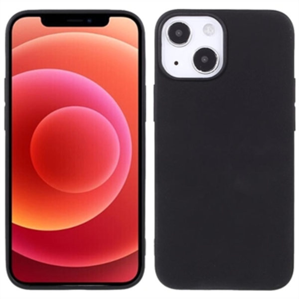 Anti-Fingeravtryck Matt iPhone 13 TPU-skal - Svart Svart