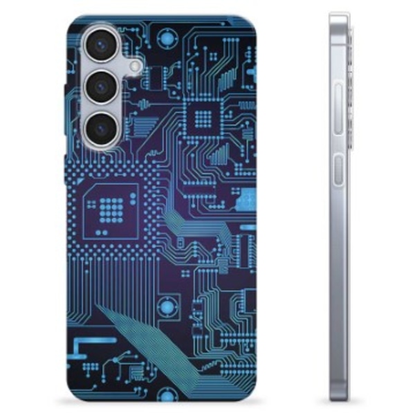 Samsung Galaxy S24+ TPU-Skal - Kretskort Animerad