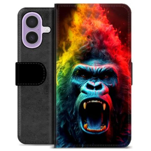 iPhone 17 Premium Plånboksfodral - Gorilla Animerad