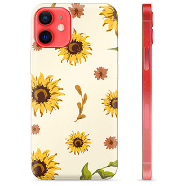 iPhone 12 mini TPU-Skal - Solrosor Animerad