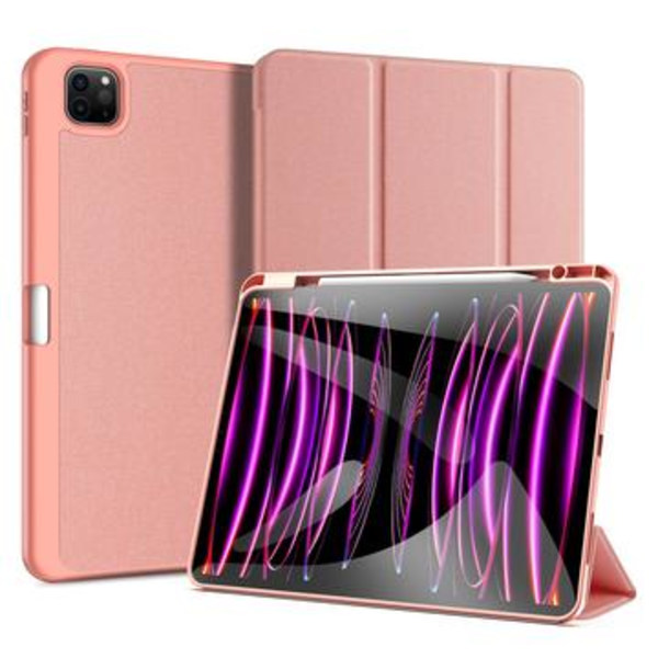 iPad Pro 13 (2024) Dux Ducis Domo Tri-Fold Smart Foliofodral... Rosa