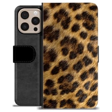 iPhone 16 Pro Max Premium Plånboksfodral - Leopard Animerad