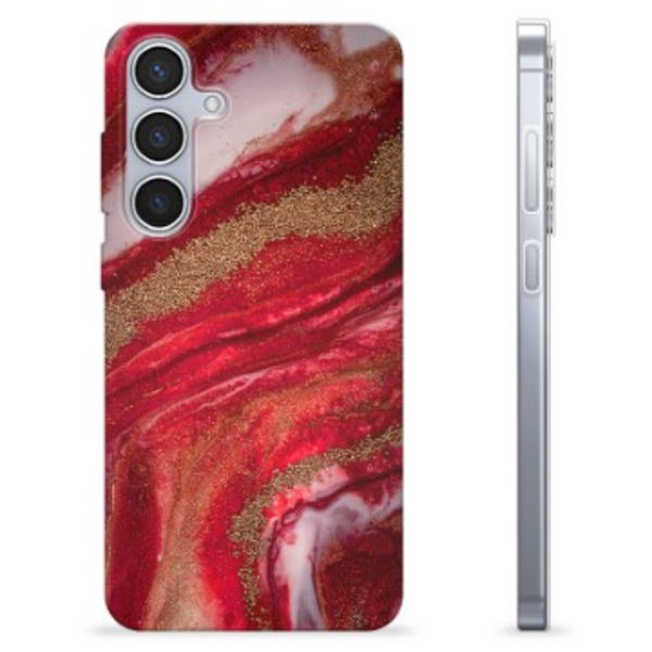 Samsung Galaxy S24+ TPU-Skal - Gyllene Rubin Färgrik