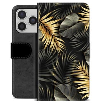 iPhone 17 Pro Premium Plånboksfodral - Gyllene Löv Animerad