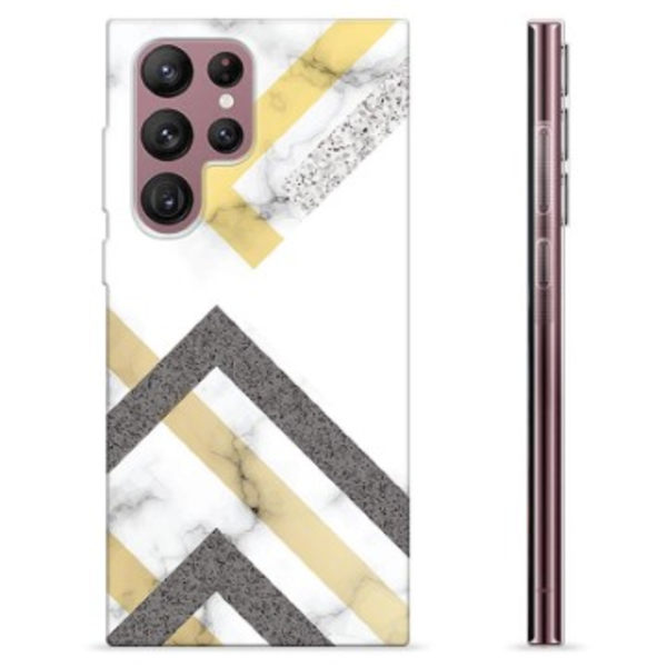 Samsung Galaxy S22 Ultra 5G TPU-Skal - Abstrakt Marmor Animerad