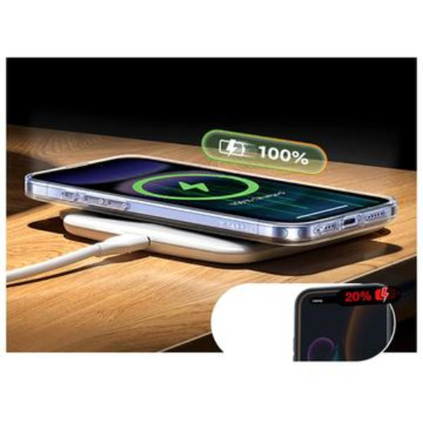 iPhone 16 Pro Torras X-Shock MagSafe TPU-Skal - Genomskinlig Genomskinlig