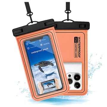 Vattentätt flytande fodral med IP68-klassning för simning,... Orange