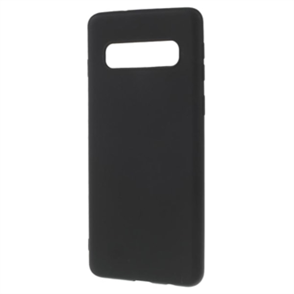 Anti-Fingeravtryck Matt Samsung Galaxy S10+ TPU-skal - Svart Svart