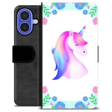iPhone 16 Premium Plånboksfodral - Enhörning Animerad