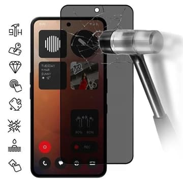 Nothing Phone (3a)/(3a) Pro Privacy Heltäckande Härdat Glas... Svart