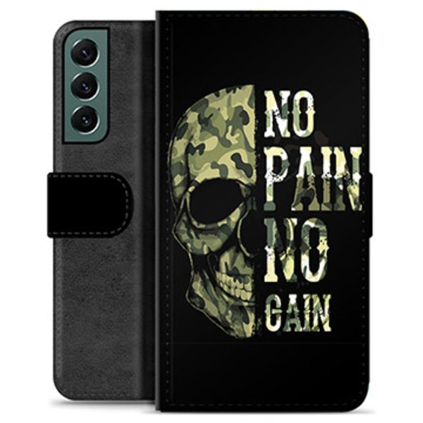 Samsung Galaxy S22+ 5G Premium Plånboksfodral - No Pain, No... Animerad