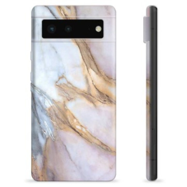 Google Pixel 6 TPU-Skal - Elegant Marmor Animerad