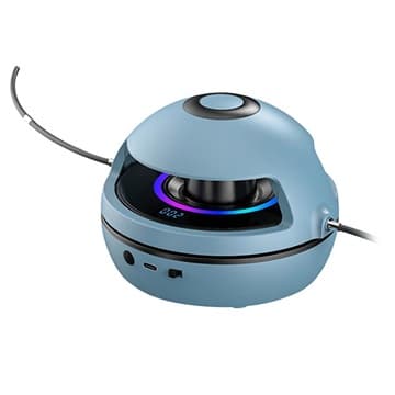 Hopprepsmaskin med Bluetooth-högtalare och LED-ljus - Blå Blå