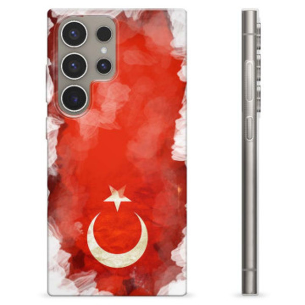 Samsung Galaxy S24 Ultra TPU-skal - Turkisk Flagga Animerad