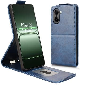OnePlus Ace 5 Racing/Nord CE5 vertikalt flipfodral med stativ... Blå