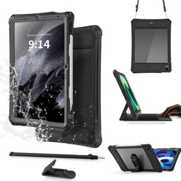 iPad Air 2020/2022/2024 ShellBox IP68 Vattentätt fodral - Svart Svart