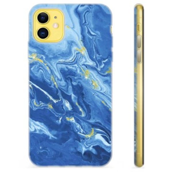 iPhone 11 TPU-Skal - Färgrik Marmor Färgrik