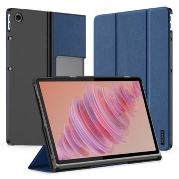 Lenovo Tab Plus Dux Ducis Domo Tri-Fold Smart Foliofodral - Blå Blå