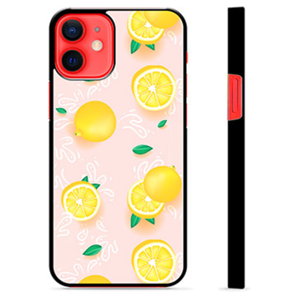 iPhone 12 mini Skyddsskal - Citronmönster Animerad
