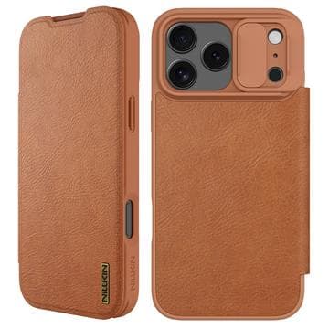 iPhone 17 Pro Nillkin Qin Pro Flipfodral - Brun Brun
