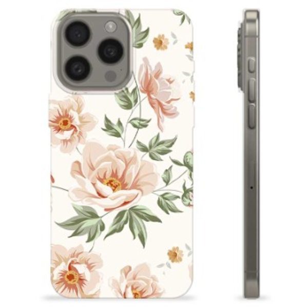 iPhone 15 Pro Max TPU-Skal - Blommig Animerad