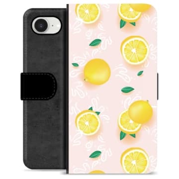 iPhone 16e Premium Plånboksfodral - Citronmönster Animerad