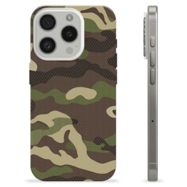 iPhone 15 Pro TPU-Skal - Kamouflage kamouflage